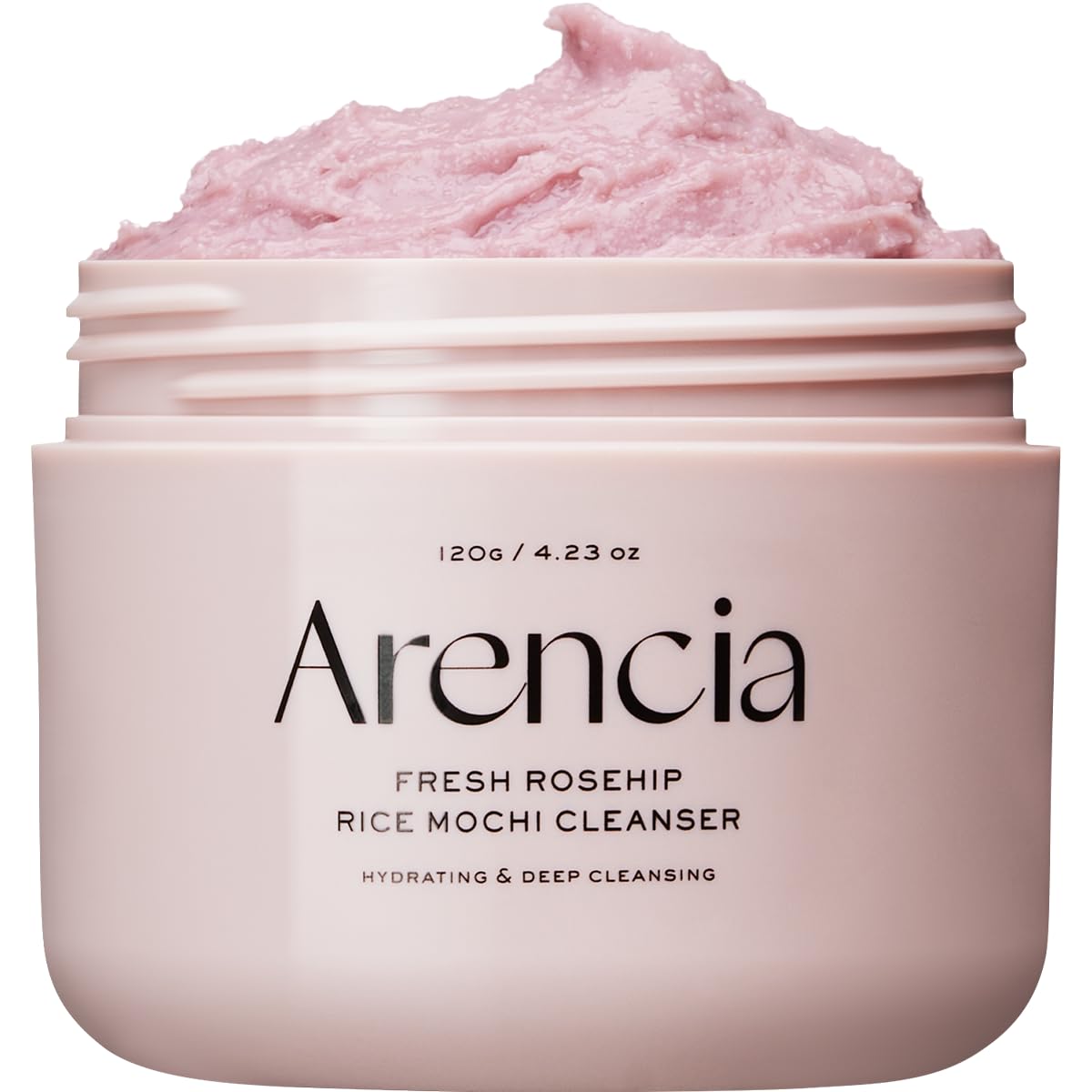 Arencia Korean Rice Mochi Face Cleanser - Face Wash, Gentle Scrub All in One for Deep Cleansing, Moisturizing, Pore Minimizing with Rice Water & Green Tea (4.23oz)