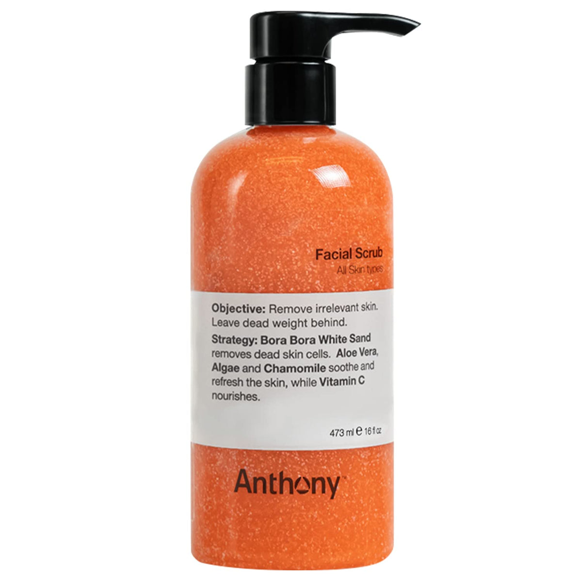 Anthony Face Scrub for Men, Facial Exfoliating Scrub, Vitamin C, 3.4 Fl Oz