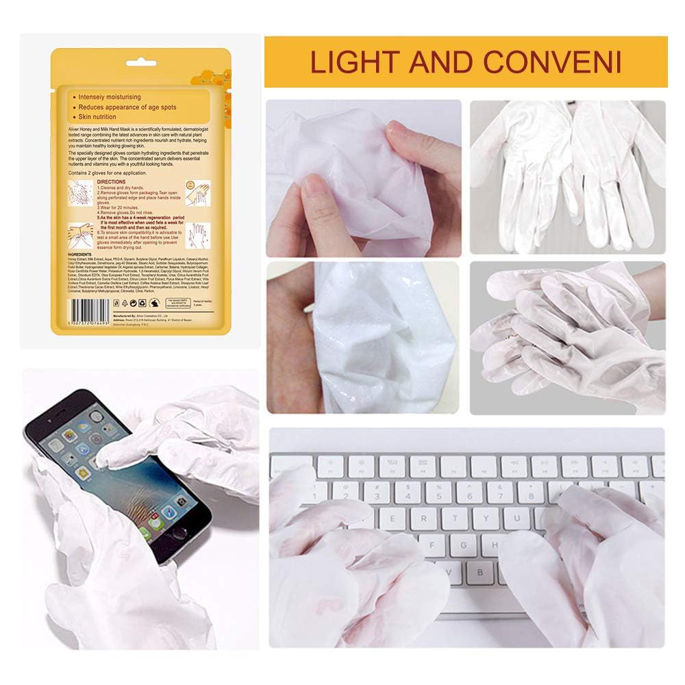ZIXAOK 5 Pairs Hand Mask Gloves, Hand Moisturizing & Repairing Treatment