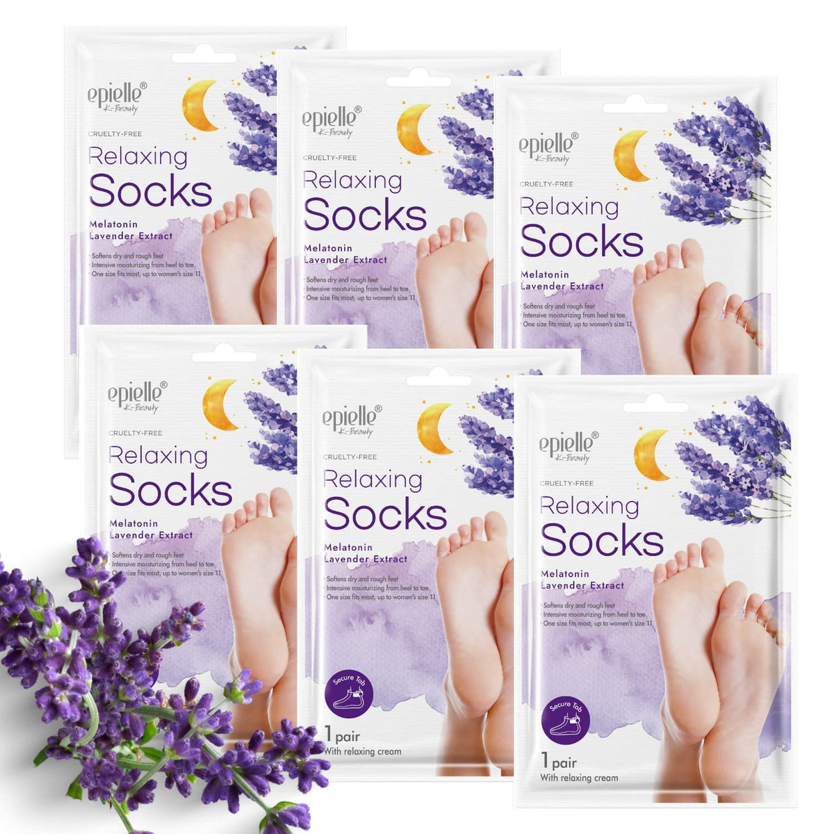 Epielle Assorted Hand Mask 5 Pairs, Deep Moisturizing Gloves for Dry, Rough Skin, Soften with Shea Butter, Self Care Gifts for Women, Spa Kit