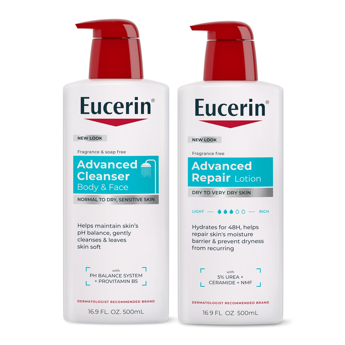 Eucerin Advanced Repair Body Cream, Urea Enriched, 8 OZ