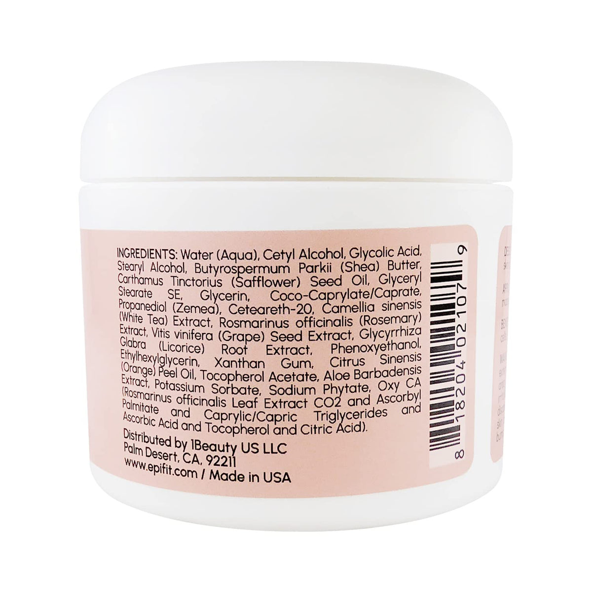 Glycolic Acid Hand Foot & Body Moisturizer Cream 8 oz (236 ml) – Shea Butter, Citrus Oils & AHA Exfoliant – Paraben Free