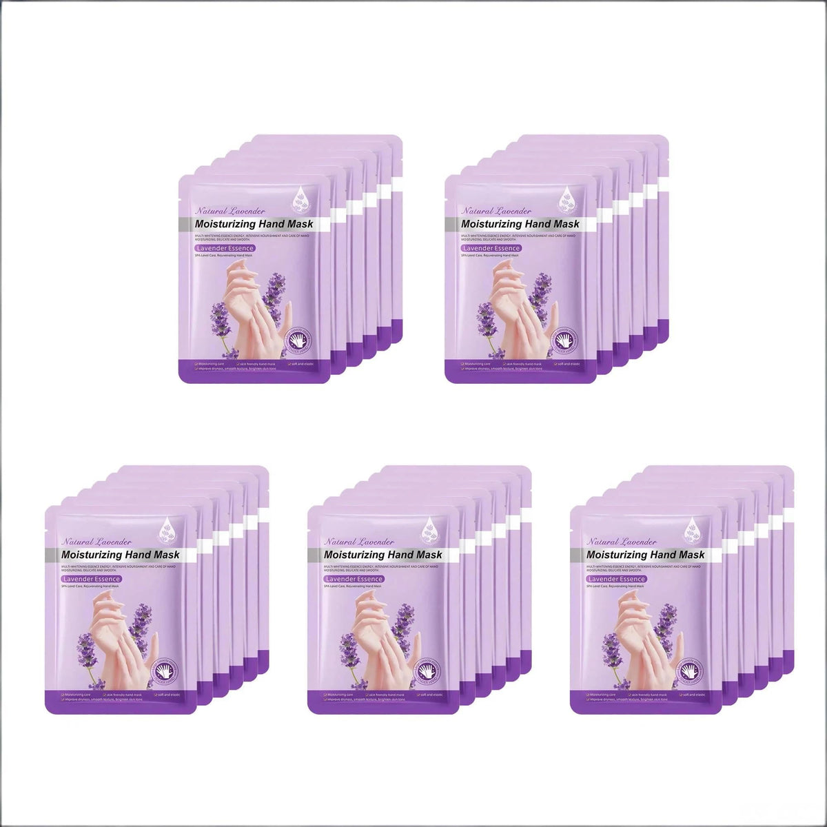 30 Pairs of Hand Masks Moisturizing Glove, Hydrating Hand Masks for Dry Peeling Hands, Exfoliating Collagen Gloves for Smooth Hands (Lavender)