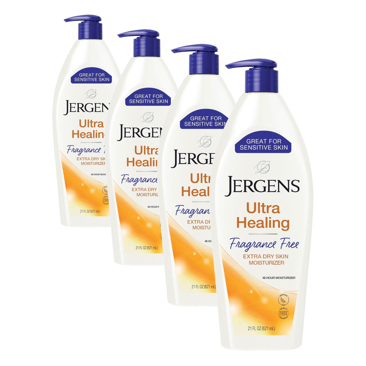Jergens Ultra Healing Body Lotion, Moisturizer for Dry Skin, 1 fl oz, 24 pk