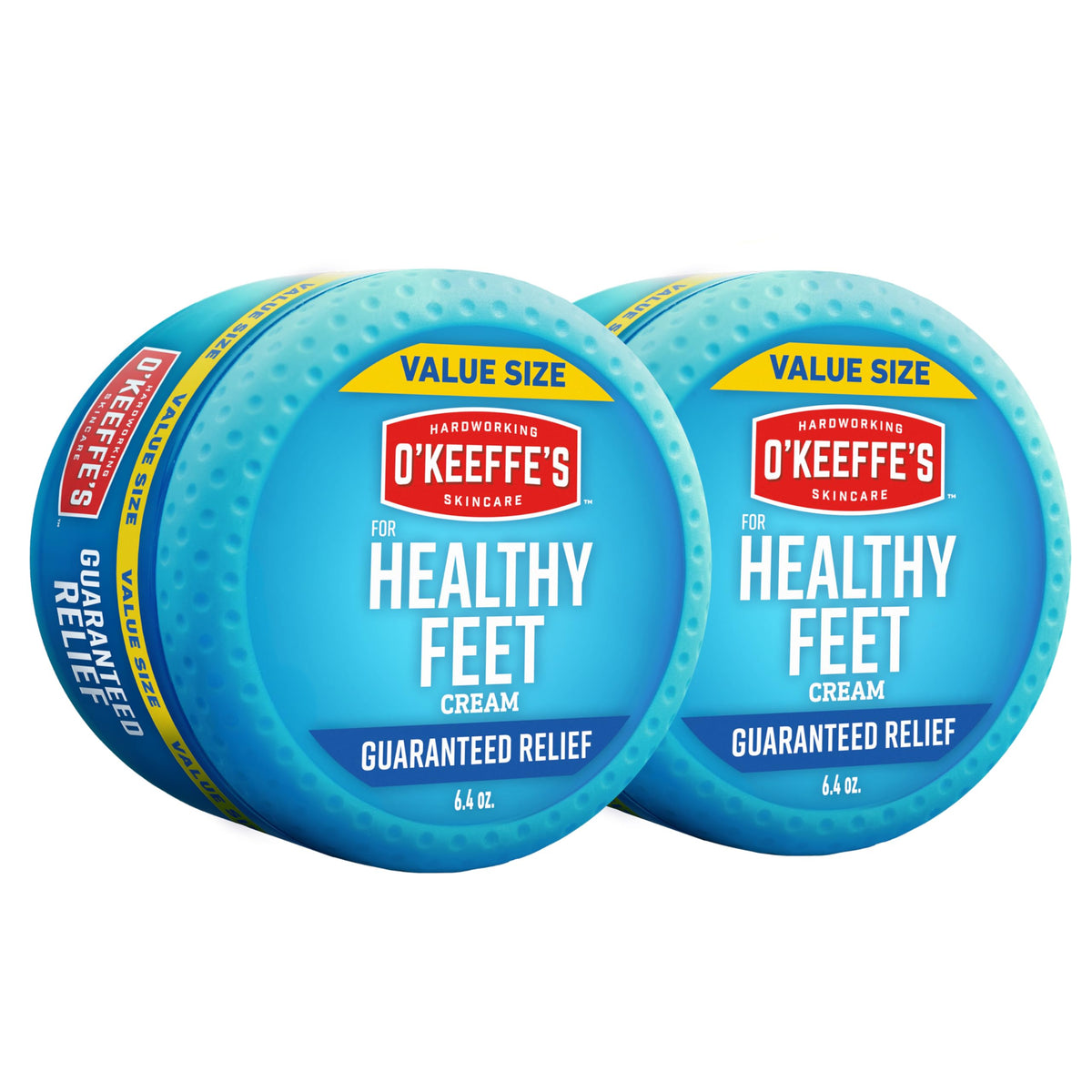 OKeeffes for Healthy Feet Foot Cream, 6.4 oz Jar, 2-Pack, Non-Greasy