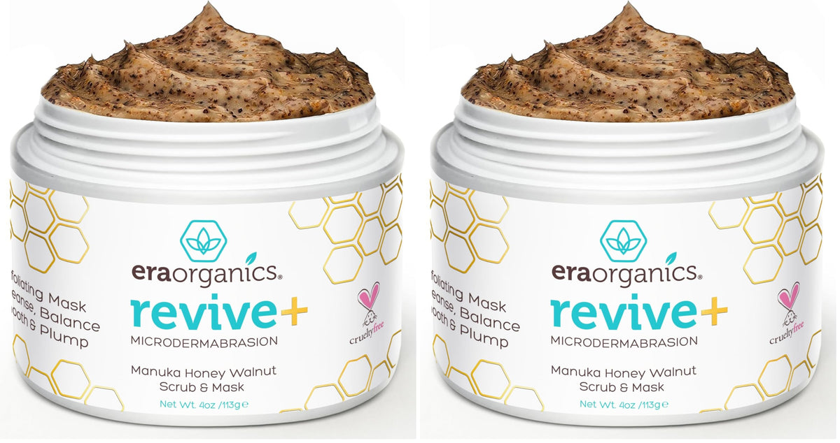 Manuka Honey Exfoliating Facial Scrub - Microdermabrasion Face Exfoliant