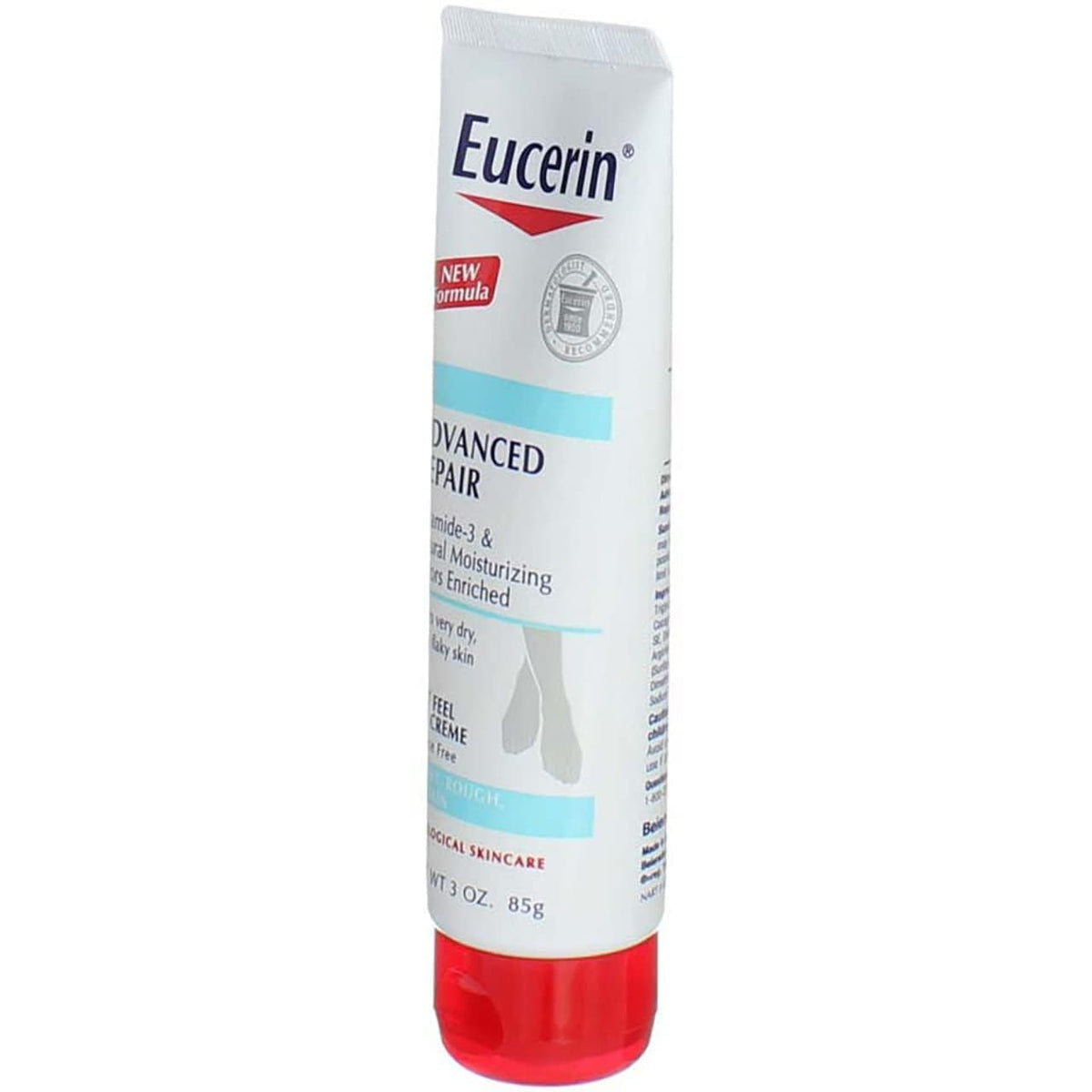 Eucerin Advanced Repair Foot Cream, Very Dry Skin, Light, Fragrance-Free, 3 oz