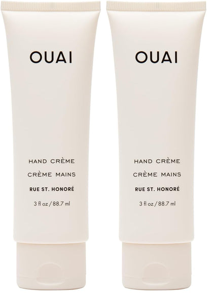 OUAI Hand Cream - Thick, Creamy Balm with Coconut Oil, Murumuru Butter and Shea Butter - Hydrating Moisturizer for Soft Hands - Use Daily to Deeply Nourish Skin (3 Oz)