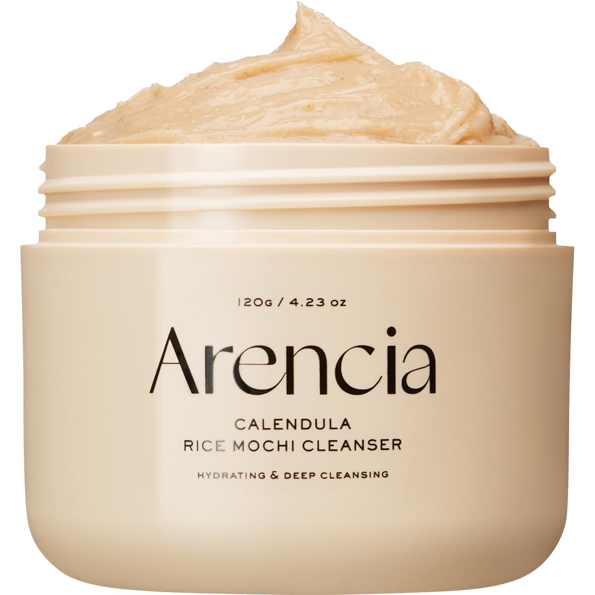 Arencia Korean Rice Mochi Face Cleanser - Face Wash, Gentle Scrub All in One for Deep Cleansing, Moisturizing, Pore Minimizing with Rice Water & Green Tea (4.23oz)