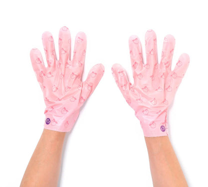 TONYMOLY Lovely Peach Hand Mask for Hydrating Dry, Rough Hands, 5 Pack