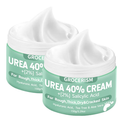 Grocerism Urea Cream 40% for Feet Maximum Strength Hand & Foot Cream 5.29oz