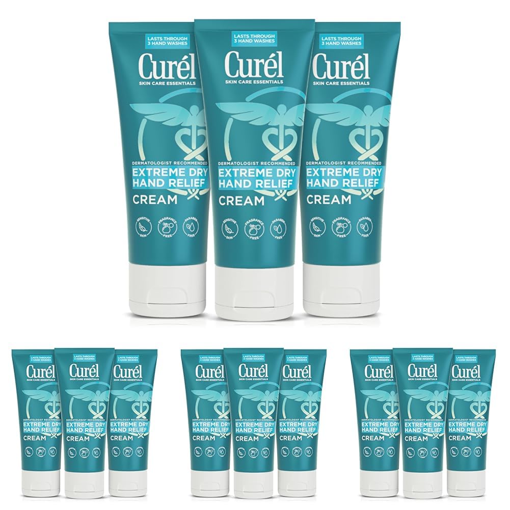 Curel Hand Cream for Dry to Extremely Dry Hands and Skin, 3 fl oz, 3 Pack