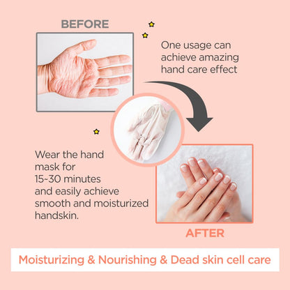 G9SKIN Korean Soft Hand Mask Gloves for Dry Rough Skin, 5Pairs