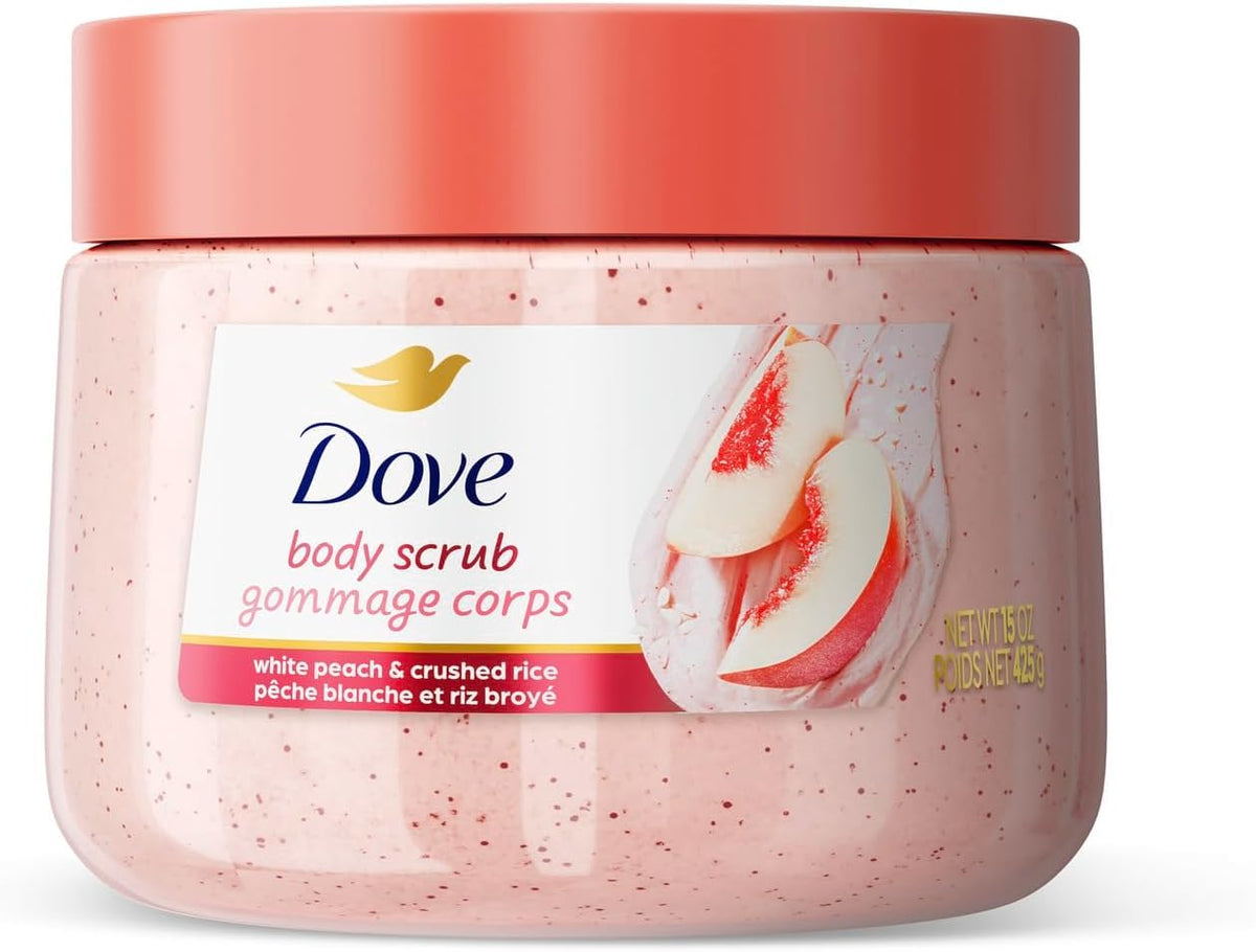 Dove Brown Sugar and Coconut Butter Body Scrub Exfoliates and Deeply 15 oz