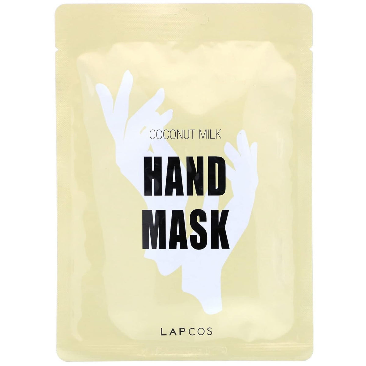 LAPCOS K Beauty Hand Mask - Moisturizing Spa Treatment with Coconut Milk & Ceramides - Repair Dry Skin, Fight Signs of Aging, Smooth Wrinkles - Korean Beauty Favorite (1 pack)