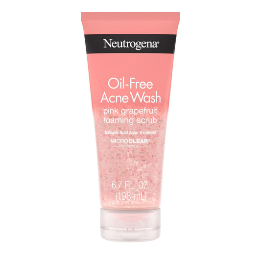 Neutrogena Oil Free Pink Grapefruit Acne Face Scrub, 6.7 oz