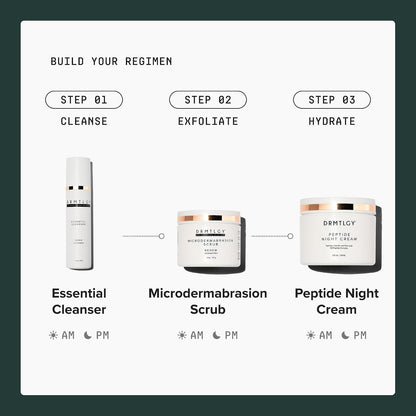 DRMTLGY Microdermabrasion Scrub | Gentle Facial Exfoliating Scrub