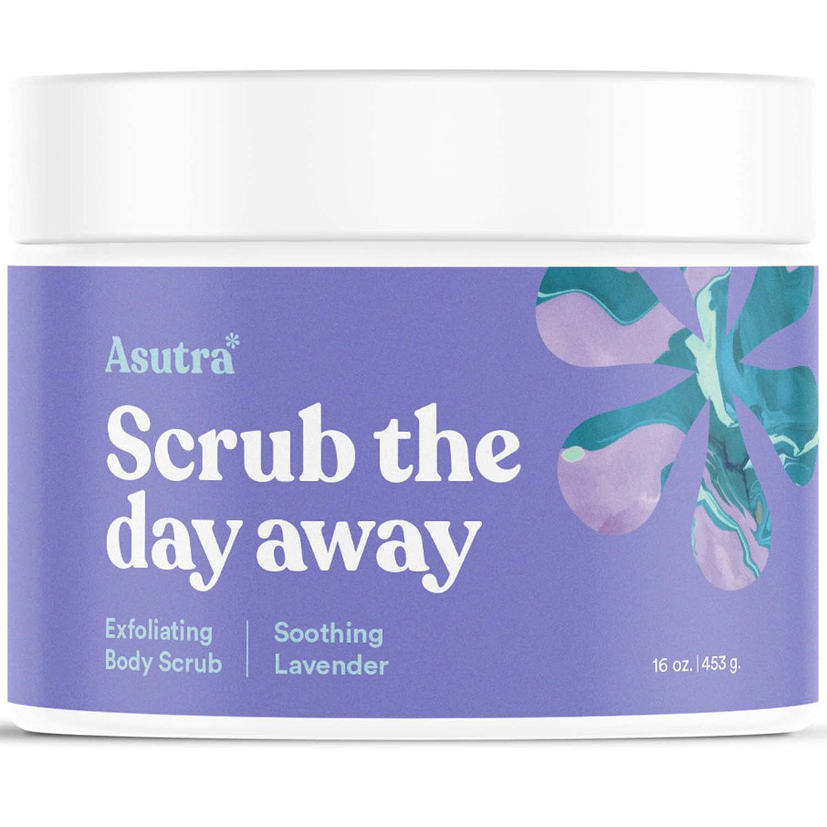 ASUTRA Dead Sea Salt Essential Oil Body Scrub Exfoliator (16 Ounce)