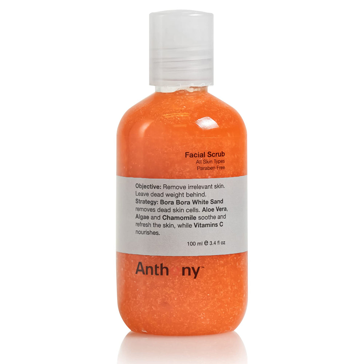 Anthony Face Scrub for Men, Facial Exfoliating Scrub, Vitamin C, 3.4 Fl Oz