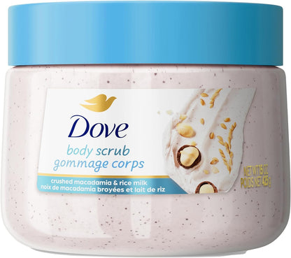 Dove Brown Sugar and Coconut Butter Body Scrub Exfoliates and Deeply 15 oz