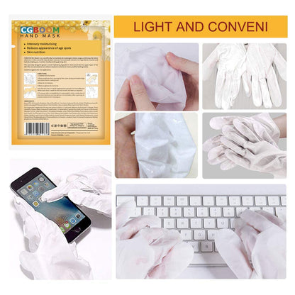 5 Pcs Moisturizing Hand Masks,Relieve Soften Dry,Overworked,Aging Skin HM