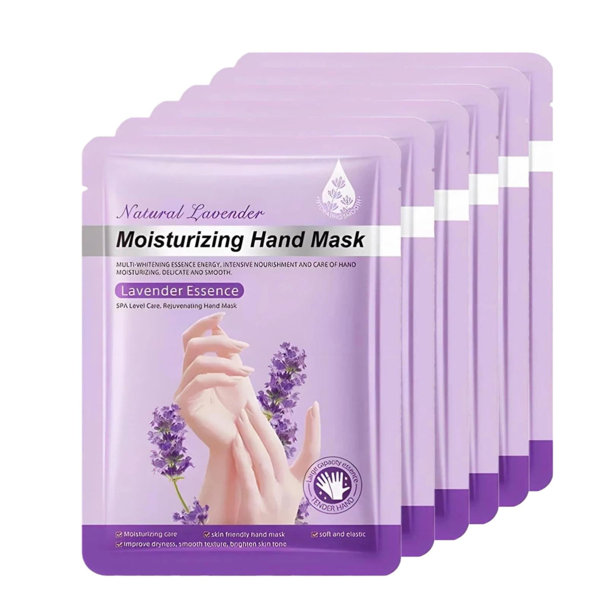 30 Pairs of Hand Masks Moisturizing Glove, Hydrating Hand Masks for Dry Peeling Hands, Exfoliating Collagen Gloves for Smooth Hands (Lavender)