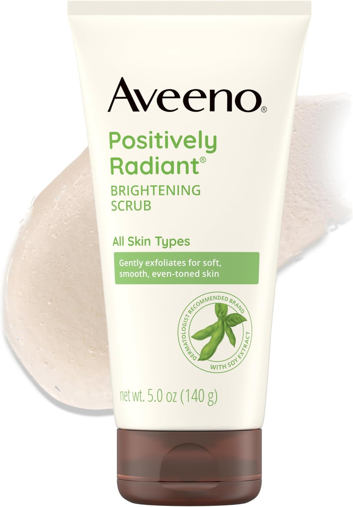 Aveeno Positively Radiant Skin Brightening Daily Face Wash Scrub, 5 oz