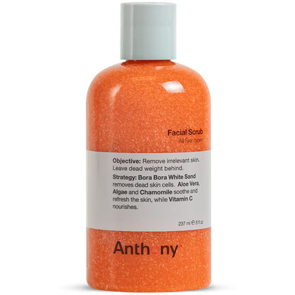 Anthony Face Scrub for Men, Facial Exfoliating Scrub, Vitamin C, 3.4 Fl Oz