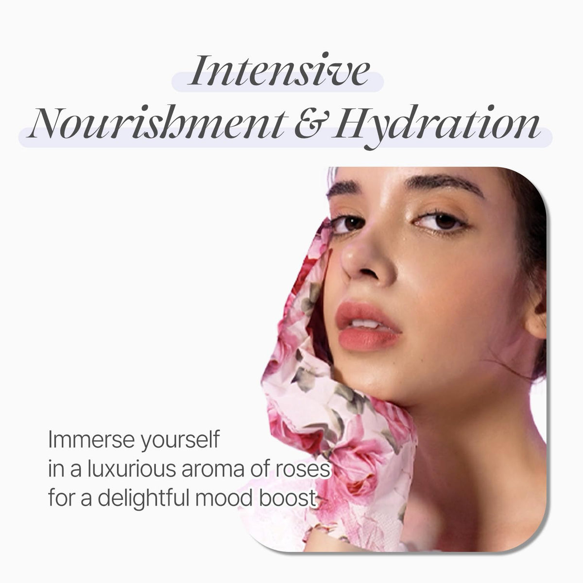 Koelf Rose Petal Satin Hand Mask (5 Pairs) - Korean Skin Care, Nourishing & Moisturizing Hand Gloves, Rose Scented Hand Masks with Peptides, Collagen & Shea Butter for Soft, Smooth Hands