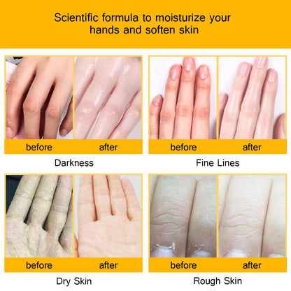 5 Pair of Argan Oil Hand Mask, Hydrating Hands Mask, Deep Conditioning Mask, Intense Repair for Those with Dry, Callus, Chap,Darkness and Pigmentation, Best Hydration Hand Treatment Masque- Men Women