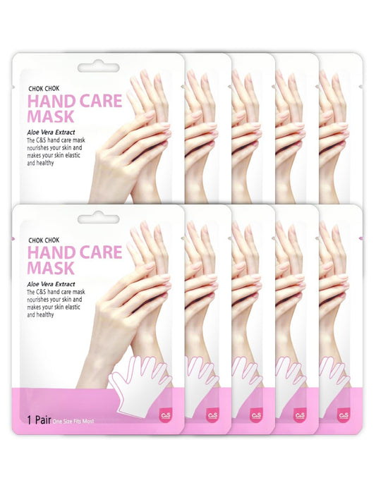 ChokChok Hydrating Hand Mask Gloves, 10 Pairs – Deep Moisture Repair Pack for Dry, Cracked Hands – Soothing & Nourishing Care