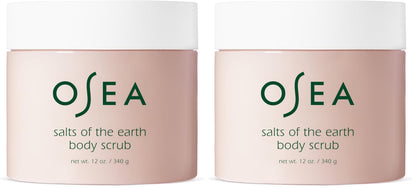OSEA Salts of the Earth Body Scrub 12 oz - Pink Himalayan Salt Scrub - Gentle Body Exfoliation Skincare - Ideal Spa Gift for Pampering - Clean Beauty & Vegan Body Care