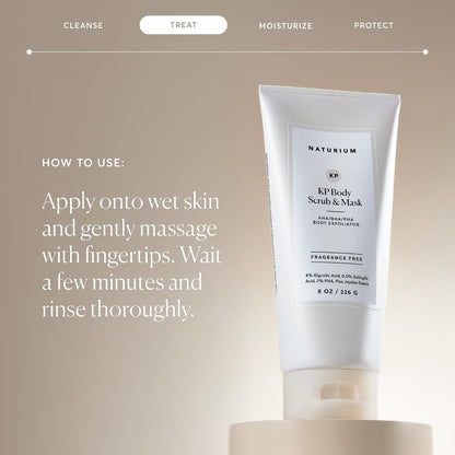 Naturium KP Body Scrub & Mask, AHA, BHA, PHA Exfoliants, 8 fl oz