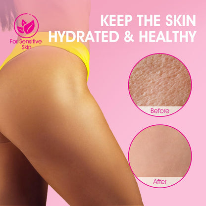 Bikini Area Exfoliator with 10% AHA+BHA & Turmeric, Ingrown Hair & Razor Bumps for Bikini Underarm Area, Skin Moisturizing, Smoothing, Even Skin Tone Exfoliating Body Scrub with Walnut Shell Powder