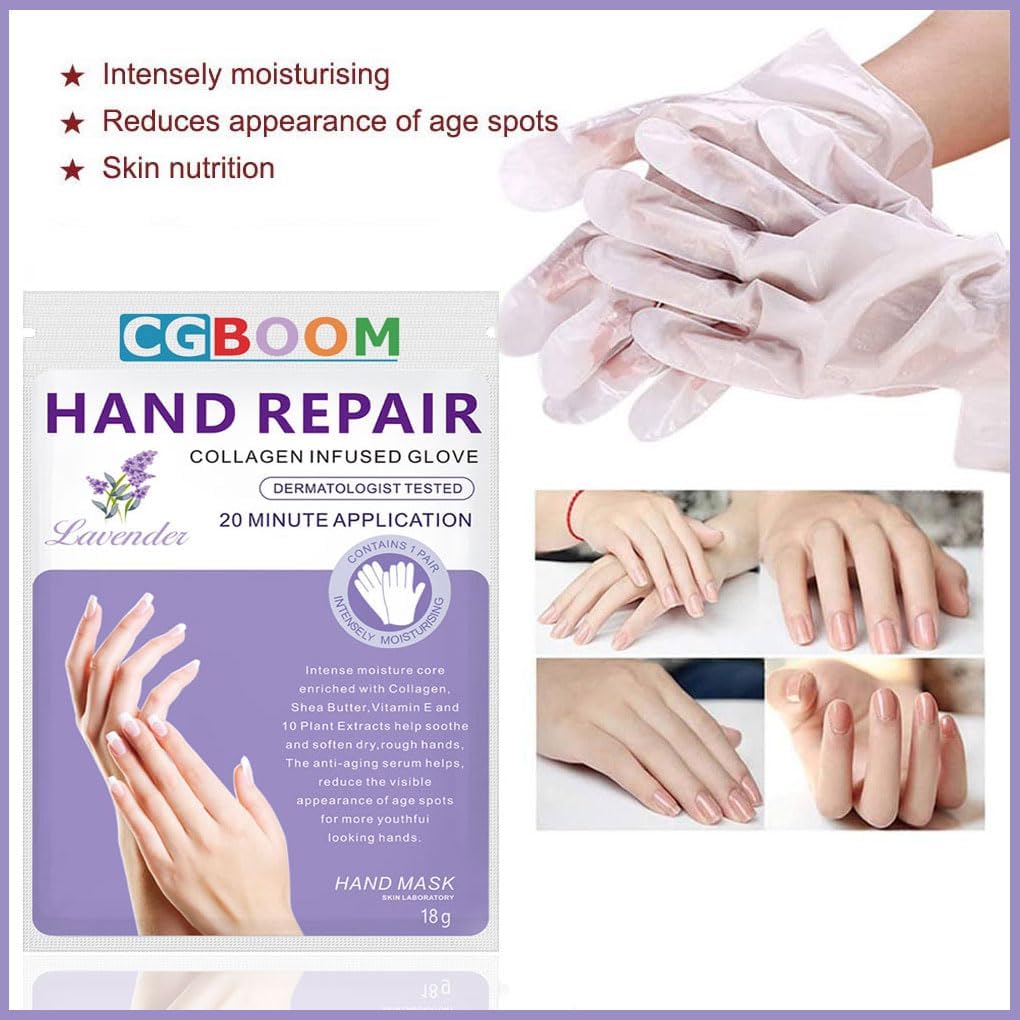 3 Pcs Moisturizing Hand Masks,Relieve and Soften Dry,Overworked,Aging Skin