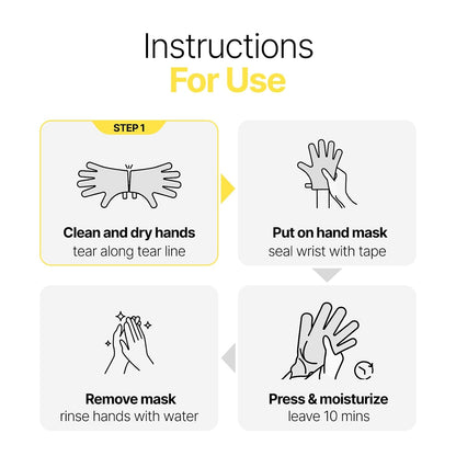 Z:SEA Repairing Hand Masks Moisturizing Gloves for Dry Cracked Hand, 5 Pack