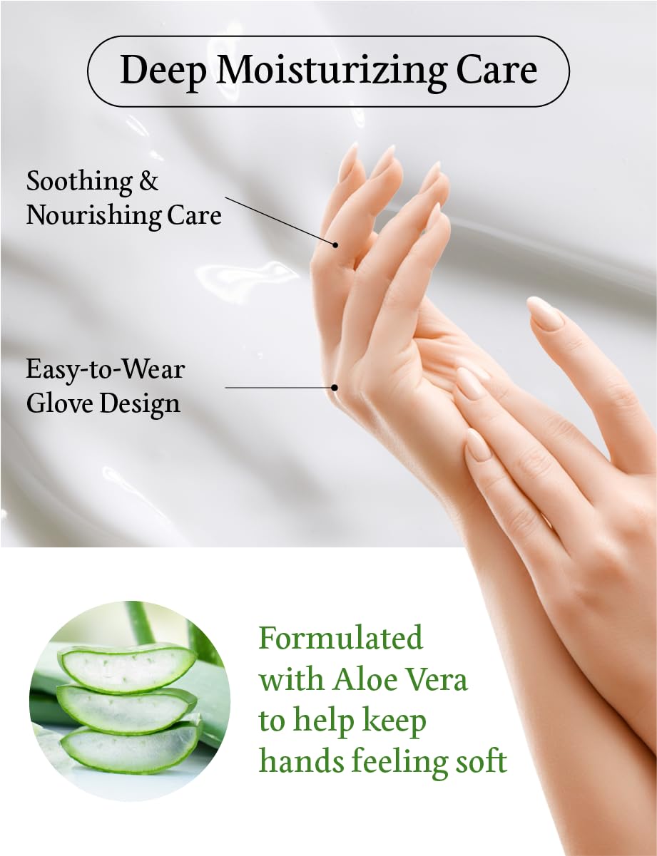 ChokChok Hydrating Hand Mask Gloves, 10 Pairs – Deep Moisture Repair Pack for Dry, Cracked Hands – Soothing & Nourishing Care
