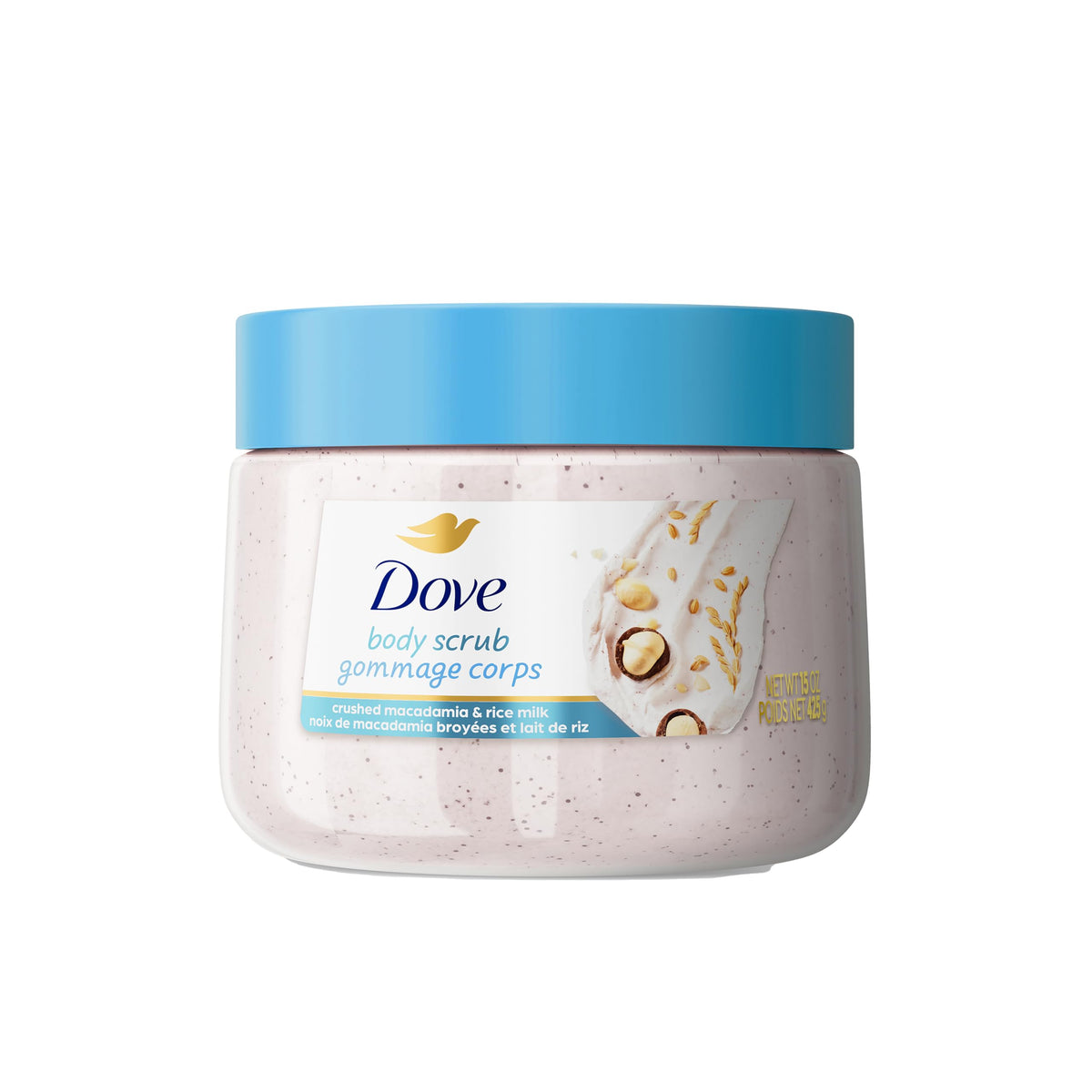 Dove Brown Sugar and Coconut Butter Body Scrub Exfoliates and Deeply 15 oz