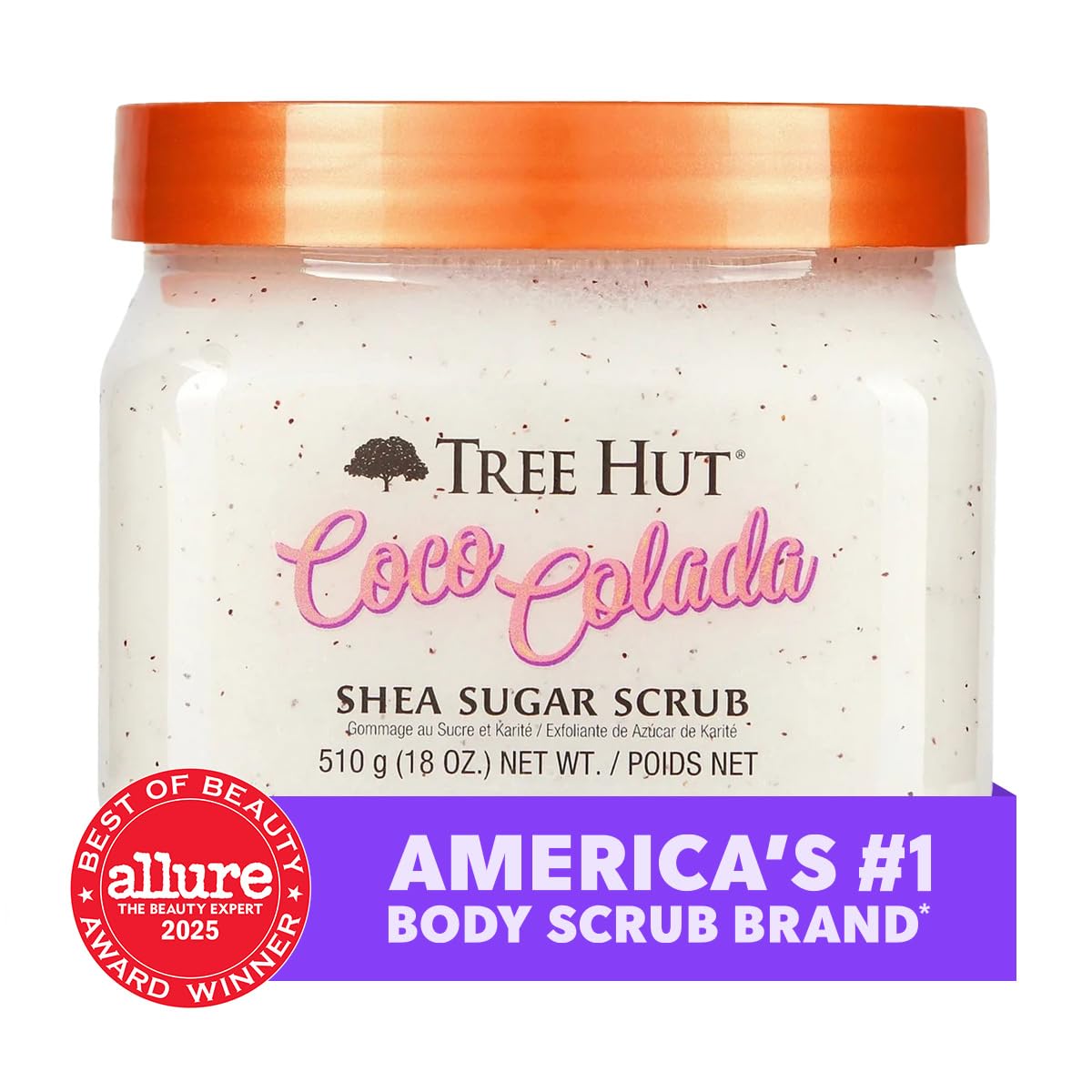 Tree Hut Body Scrub, Coco Colada, 18 Oz