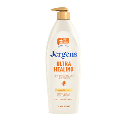 Jergens Ultra Healing Body Lotion, Moisturizer for Dry Skin, 1 fl oz, 24 pk