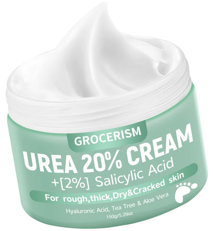 Grocerism Urea Cream 40% for Feet Maximum Strength Hand & Foot Cream 5.29oz