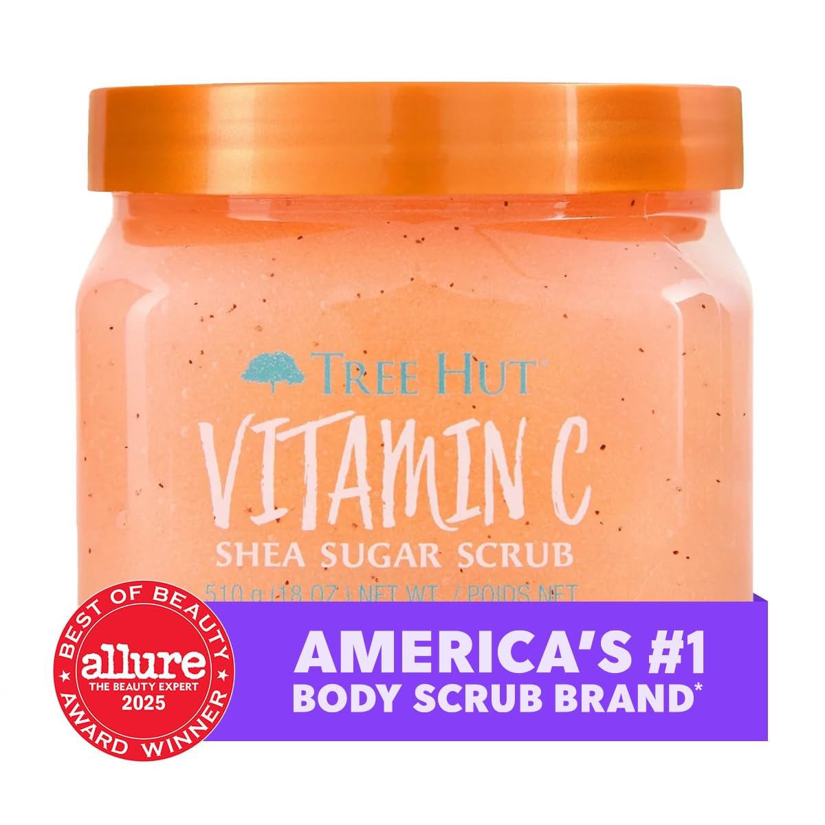 Tree Hut Body Scrub, Vitamin C, 18 Oz
