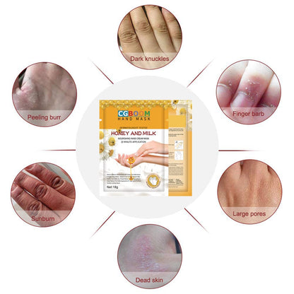 3 Pcs Moisturizing Hand Masks,Relieve Soften Dry,Overworked,Aging Skin HM