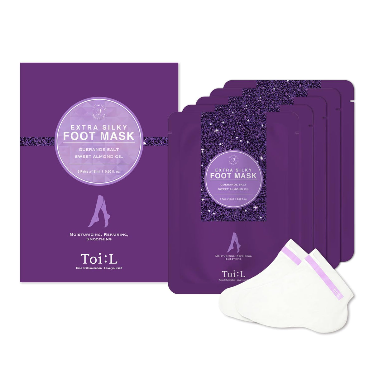 TOI:L Catherine Muller Floral Hand Mask 1 Pair, Moisturizing Gloves for Dry Hands with Elder Flower & CICA, Repairing and Nourishing Hand Care Treatment for Cracked, Rough, and Dry Skin