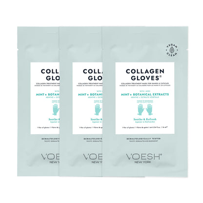VOESH Collagen Gloves, Vegan Hand Masks, Moisturizing Hand Mask, Lotion Gloves, Hydrating Gloves, Hand Care, Spa Manicure Gloves, Dry Hand Treatment