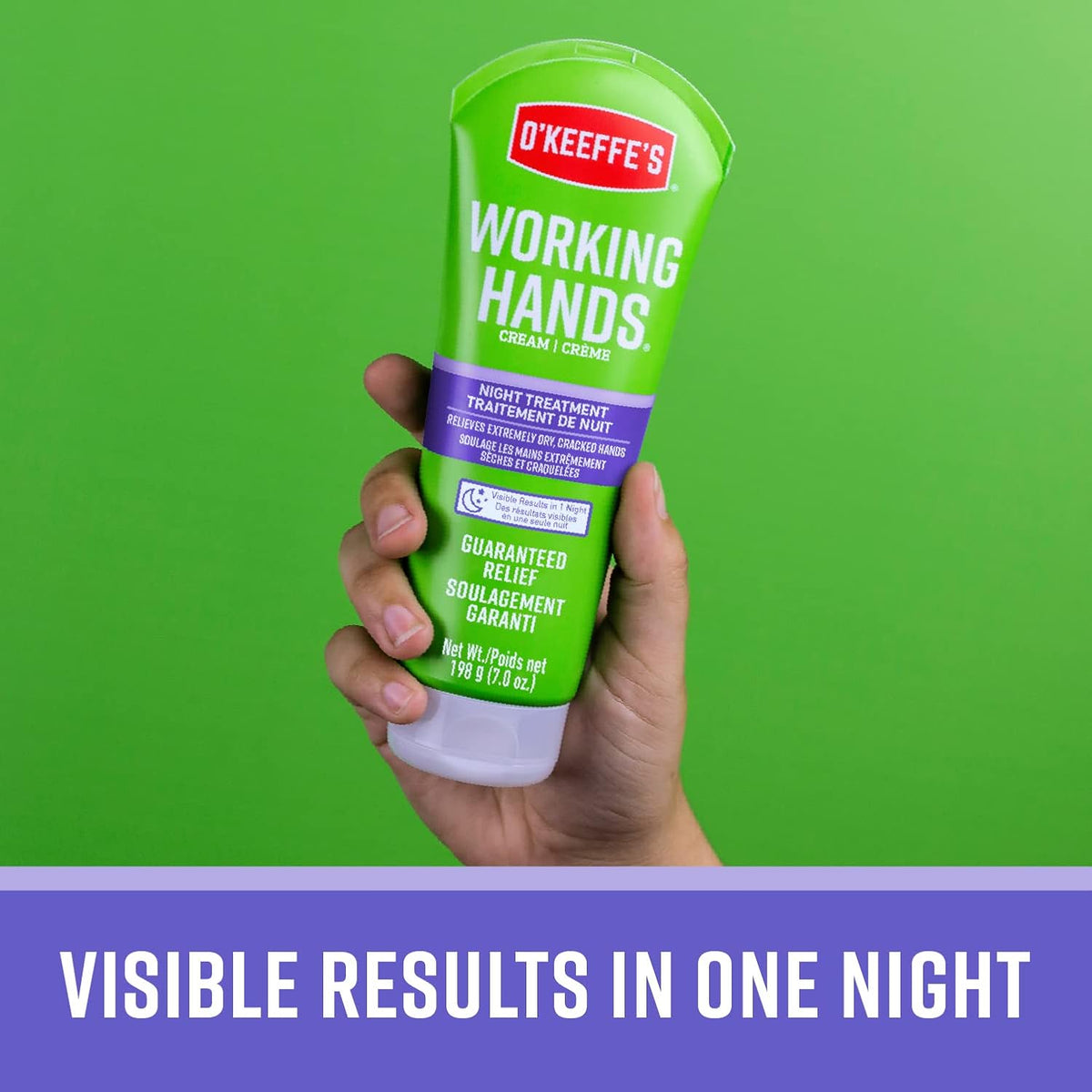 O'Keeffe's Working Hands and Healthy Feet Night Treatment Cream, 7 oz Tube