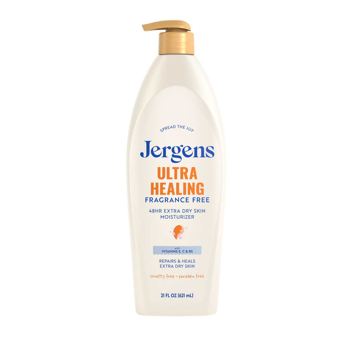 Jergens Ultra Healing Body Lotion, Moisturizer for Dry Skin, 1 fl oz, 24 pk