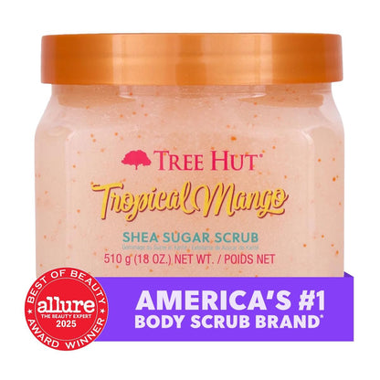 Tree Hut Body Scrub, Tropical Mango, 18 Oz