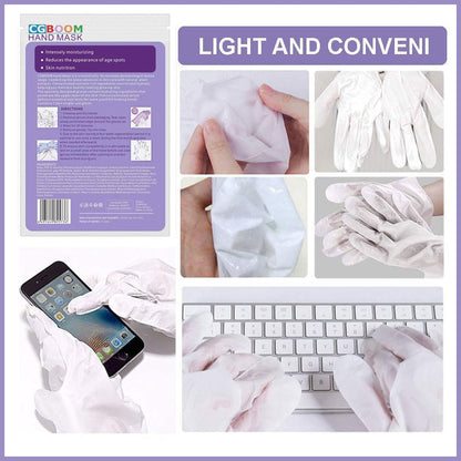 5 Pcs Moisturizing Hand Masks,Relieve and Soften Dry,Overworked,Aging Skin