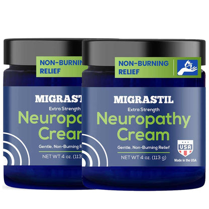 Migrastil Extra Strength Neuropathy Cream for Feet, Legs, & Hands. 4oz. USA